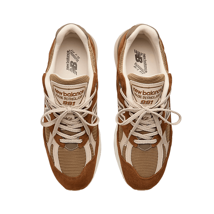 New Balance 991v2 Caramel Cafe Angle 1