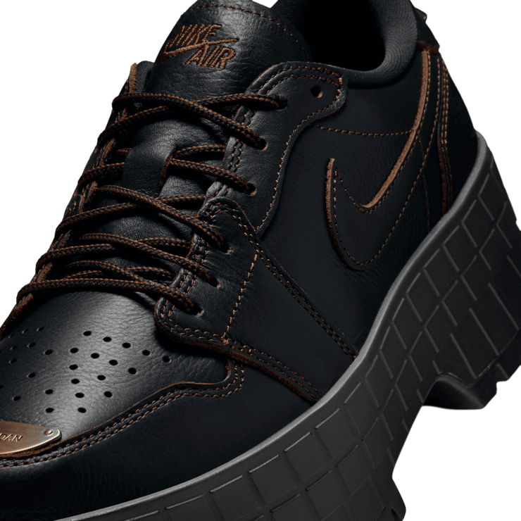 Air Jordan 1 Brooklyn Low Black Workboot (W) Angle 4