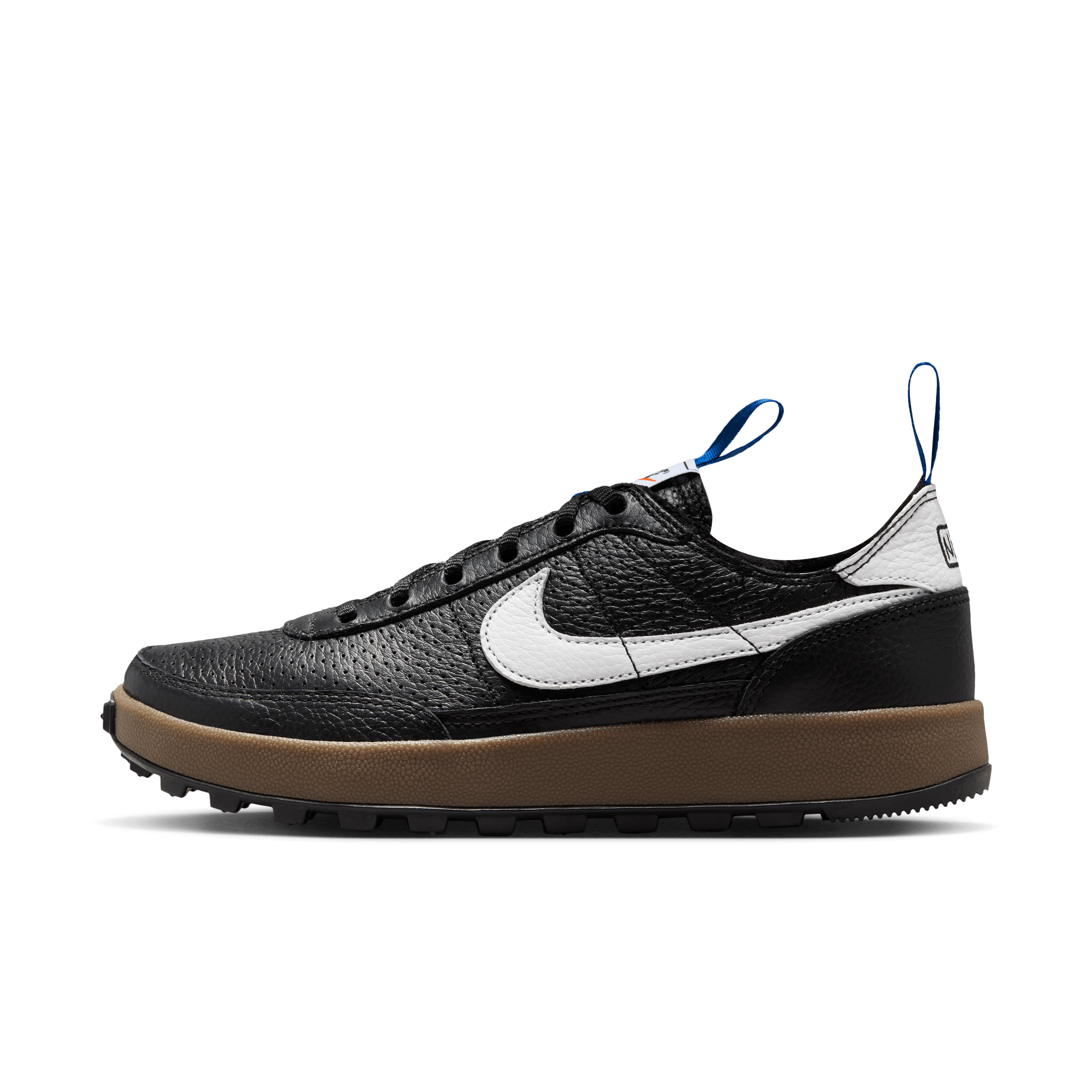 NikeCraft General Purpose Shoe Tom Sachs Black White Team Royal Angle 0