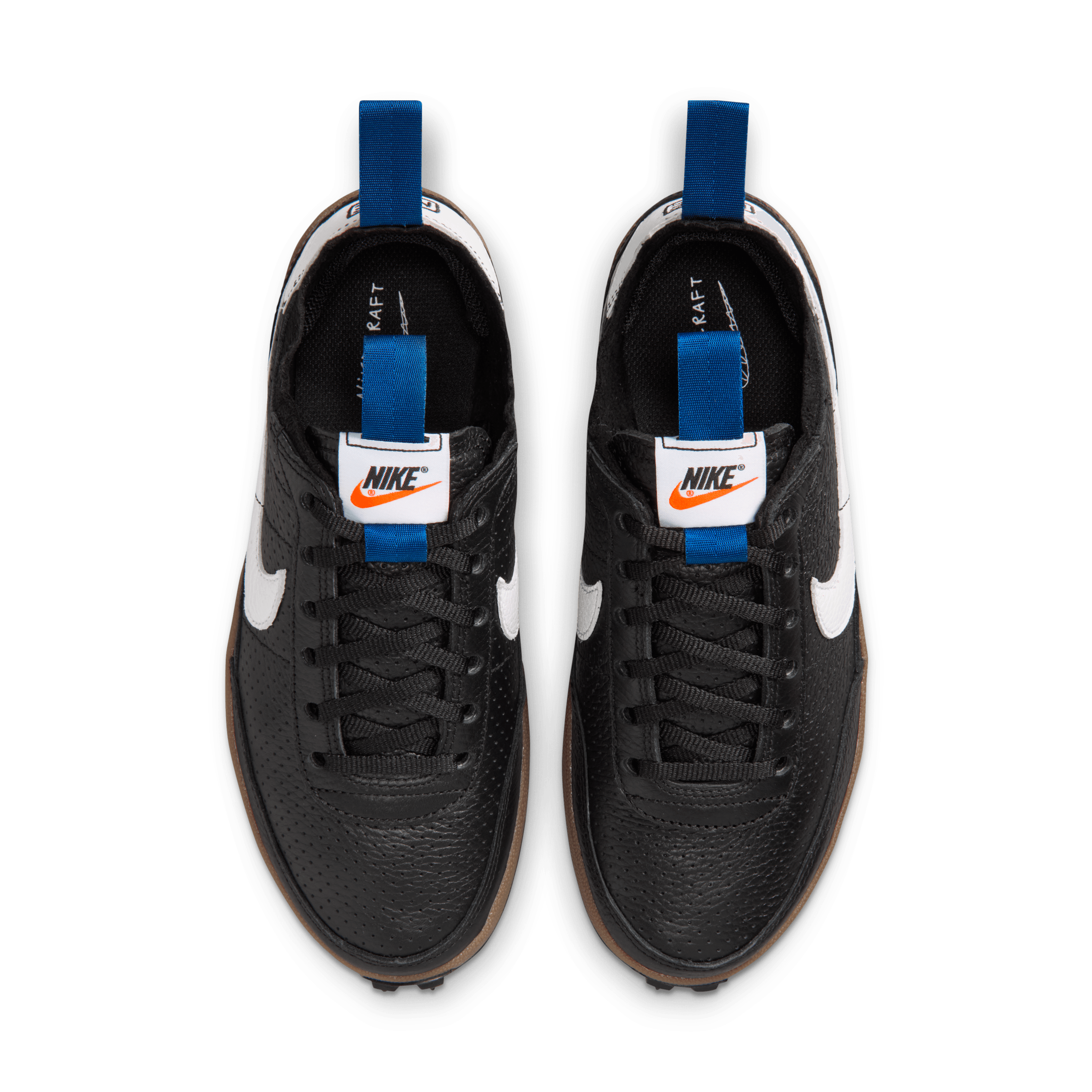 NikeCraft General Purpose Shoe Tom Sachs Black White Team Royal Angle 3
