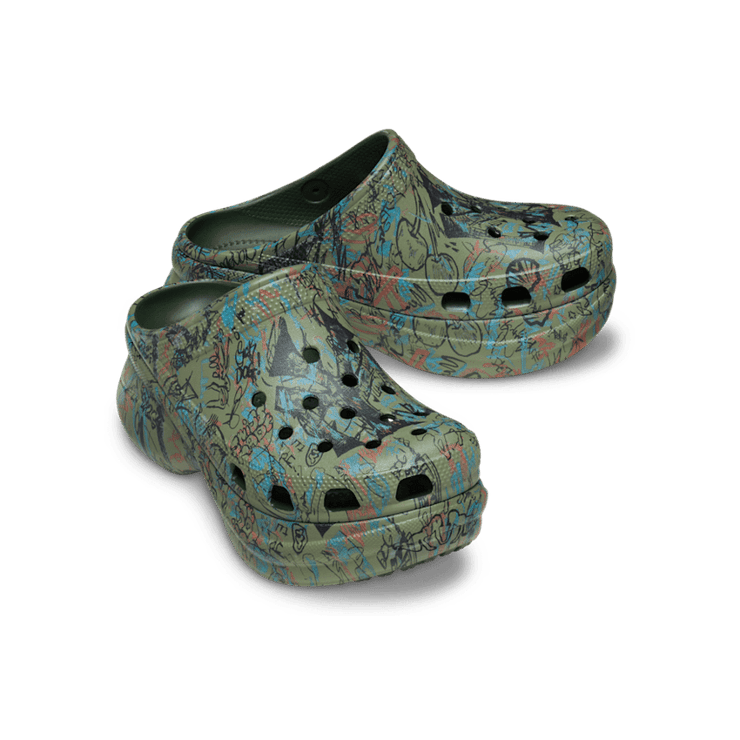 Crocs Classic Bae Clog Mowalola Forest (Women's) Angle 0