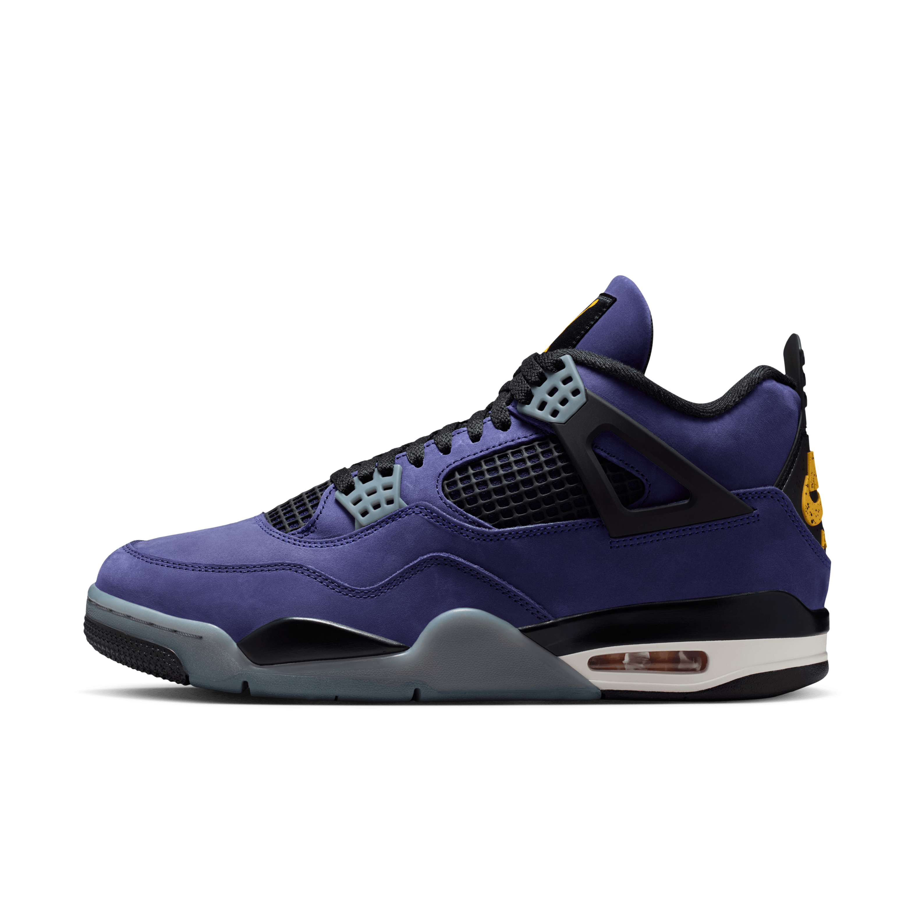 black purple and gold jordans