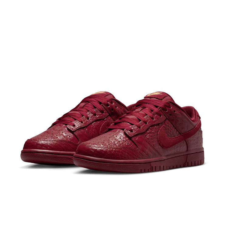 Nike Dunk Low Team Red Croc (W) Angle 1