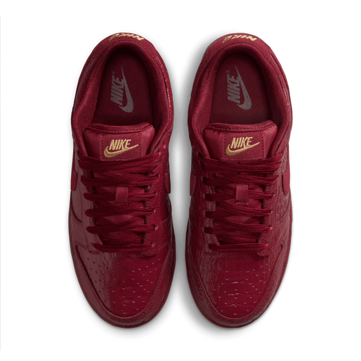 Nike Dunk Low Team Red Croc (W) Angle 5