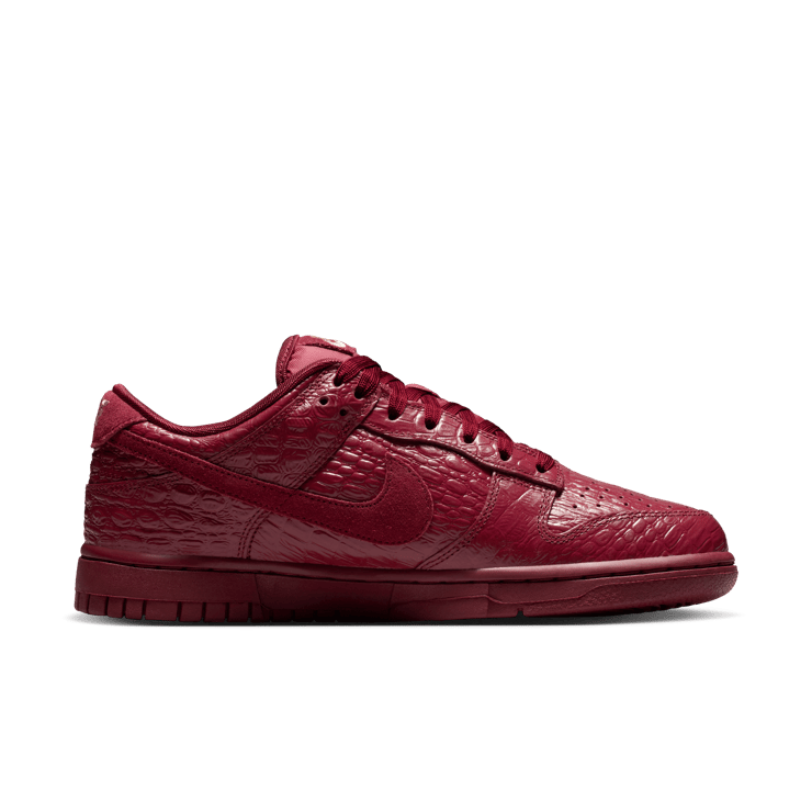 Nike Dunk Low Team Red Croc (W) Angle 4