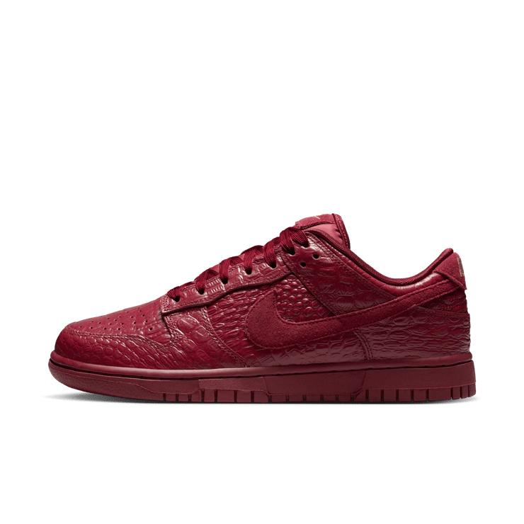Nike Dunk Low Team Red Croc (W) Angle 3