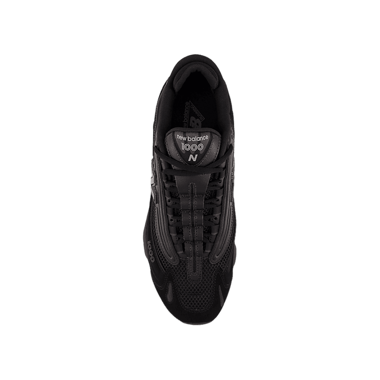 New Balance 1000 Black Grey Suede Angle 1