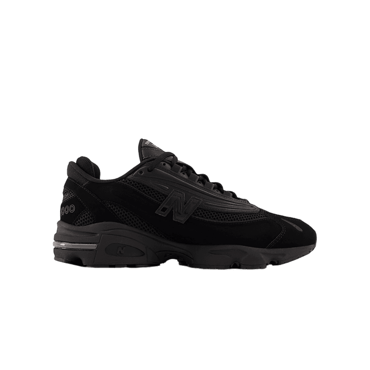 New Balance 1000 Black Grey Suede Angle 5