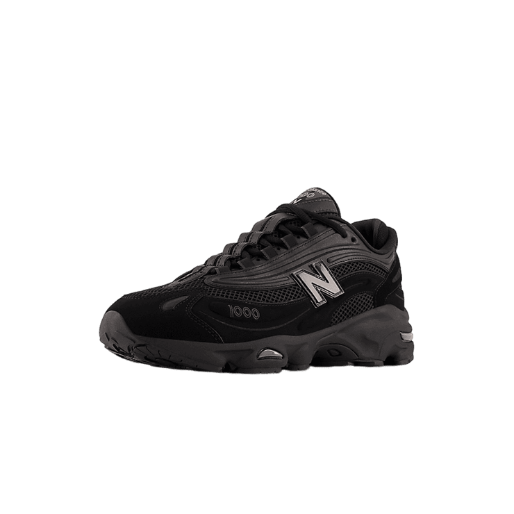 New Balance 1000 Black Grey Suede Angle 6