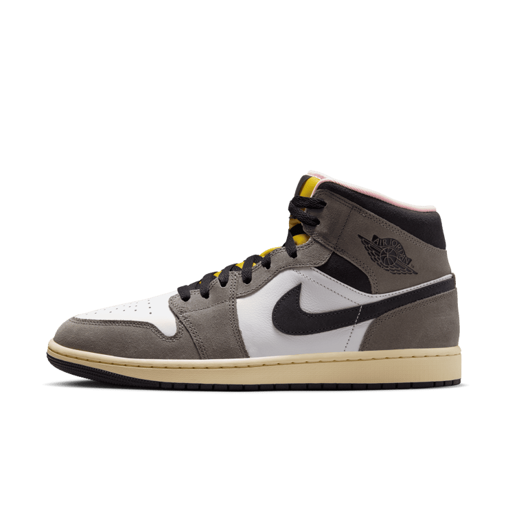 Air Jordan 1 Mid SE White Cave Stone Angle 1