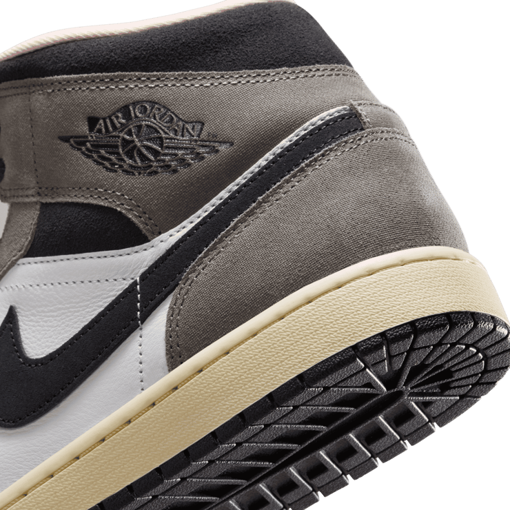 Air Jordan 1 Mid SE White Cave Stone Angle 8