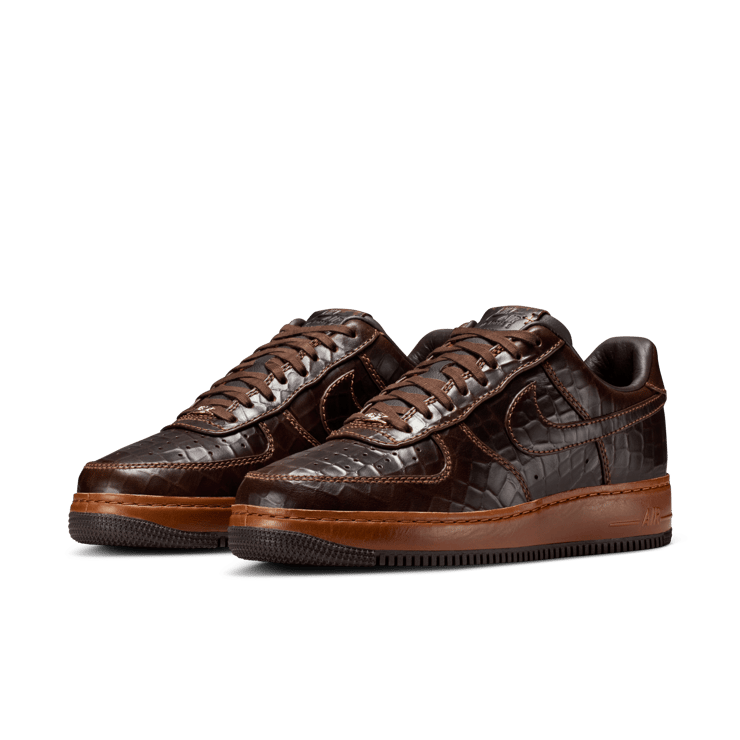 Nike Air Force 1 Low Brown Croc Angle 2