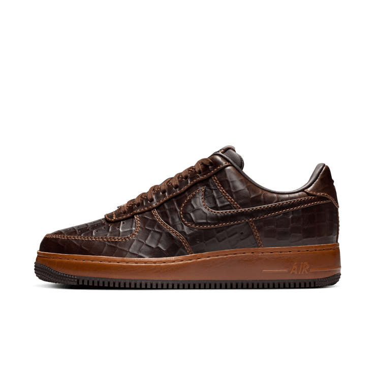 Nike Air Force 1 Low Brown Croc Angle 3