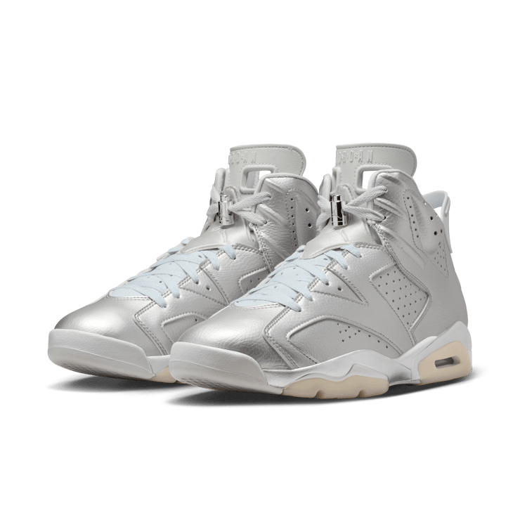 Air Jordan 6 Retro PSG Metallic Silver Angle 3