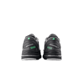 New Balance 1000 Dark Silver Metallic Lime Leaf Angle 4