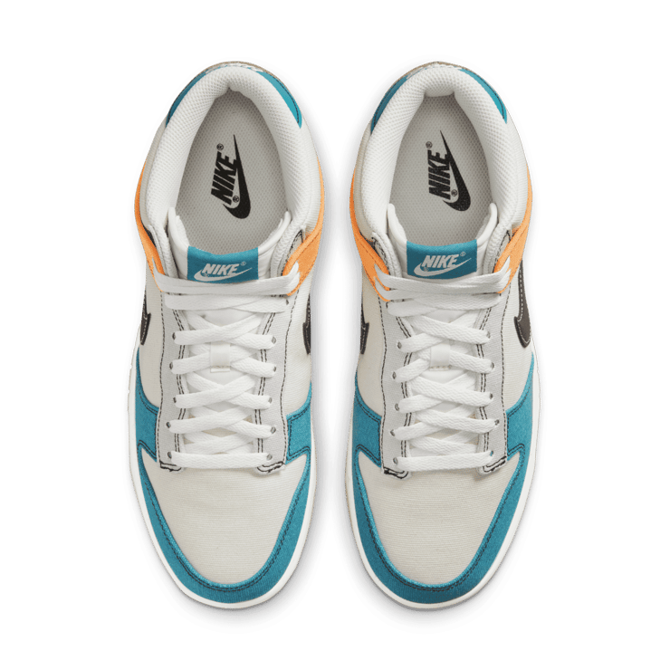 Nike Dunk Mid Multi-Color Canvas Angle 1