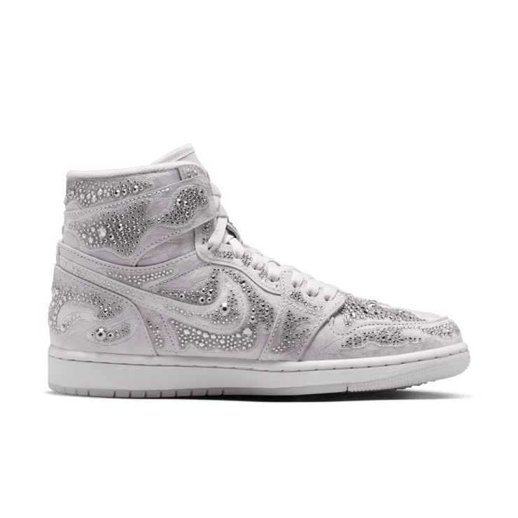 Air Jordan 1 Retro High OG Swarovski Vast Grey (W) Angle 2
