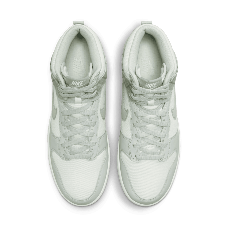 Nike Dunk High Tartan Plaid White Light Silver Angle 1