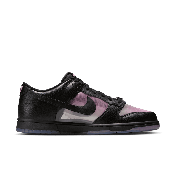 Nike Dunk Low Black Pink Rise Angle 1