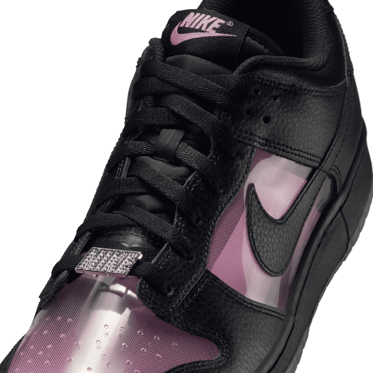Nike Dunk Low Black Pink Rise Angle 6
