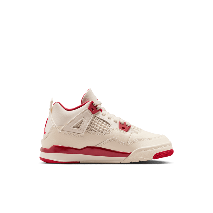 Air Jordan 4 Retro Pale Ivory Sierra Red (PS) Angle 3
