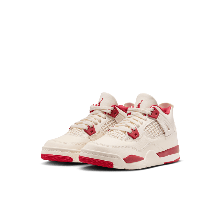 Air Jordan 4 Retro Pale Ivory Sierra Red (PS) Angle 5