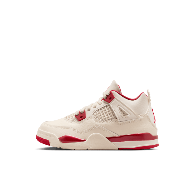 Air Jordan 4 Retro Pale Ivory Sierra Red (PS) Angle 2