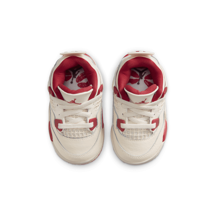 Air Jordan 4 Retro Pale Ivory Sierra Red (TD) Angle 5