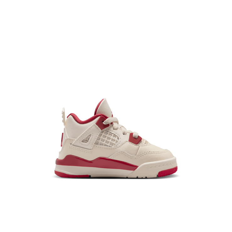 Air Jordan 4 Retro Pale Ivory Sierra Red (TD) Angle 1