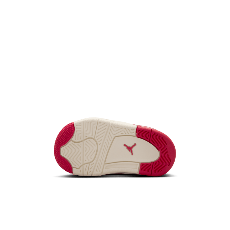 Air Jordan 4 Retro Pale Ivory Sierra Red (TD) Angle 3