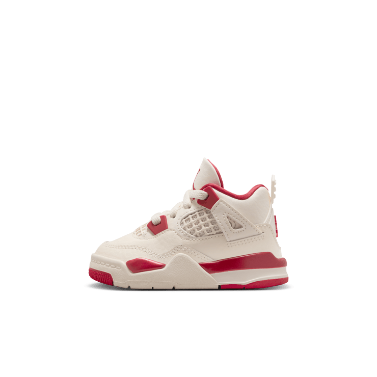 Air Jordan 4 Retro Pale Ivory Sierra Red (TD) Angle 2