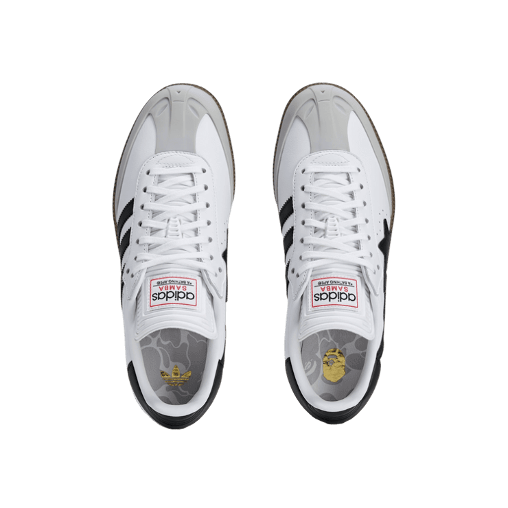 adidas Samba Bape White Black Gum Angle 1