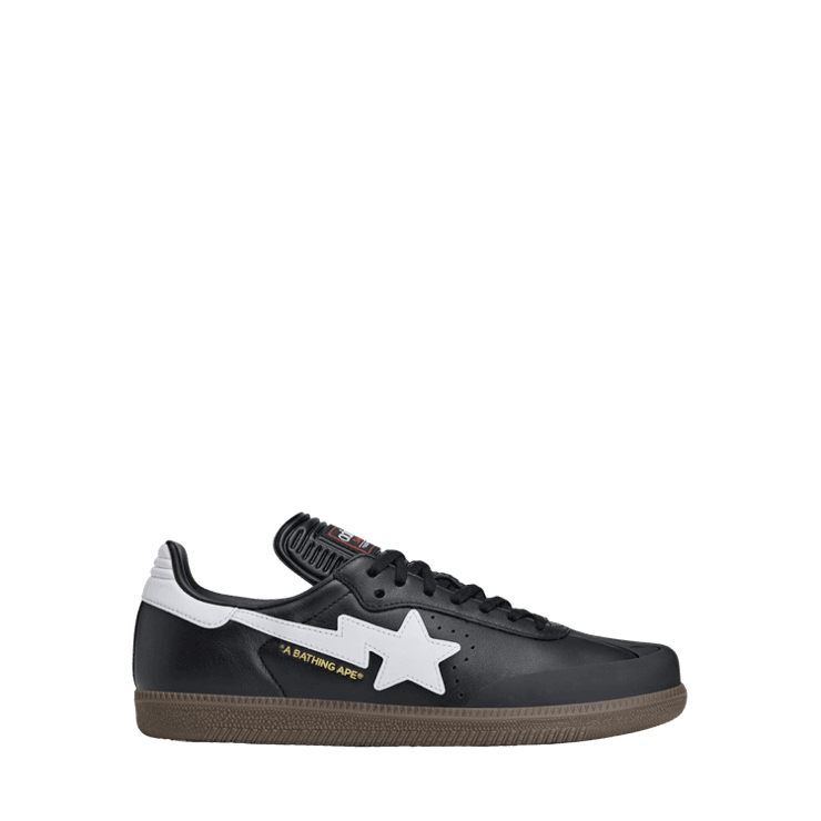 adidas Samba Bape Black White Gum Angle 0