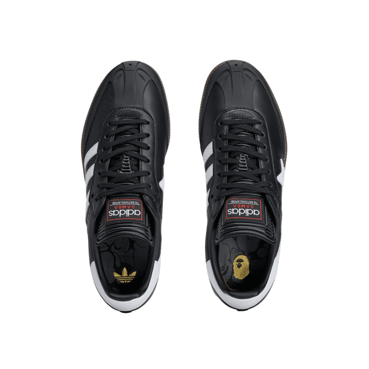 adidas Samba Bape Black White Gum Angle 1