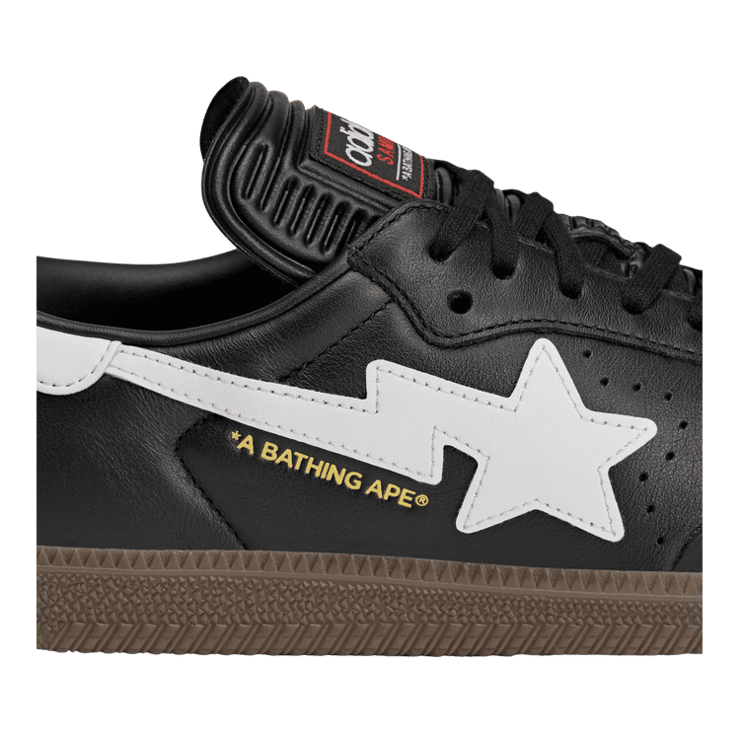 adidas Samba Bape Black White Gum Angle 7