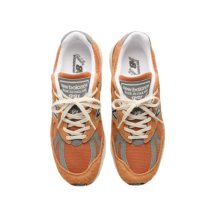 New Balance 991v2 Made in UK Gold Earth Angle 1