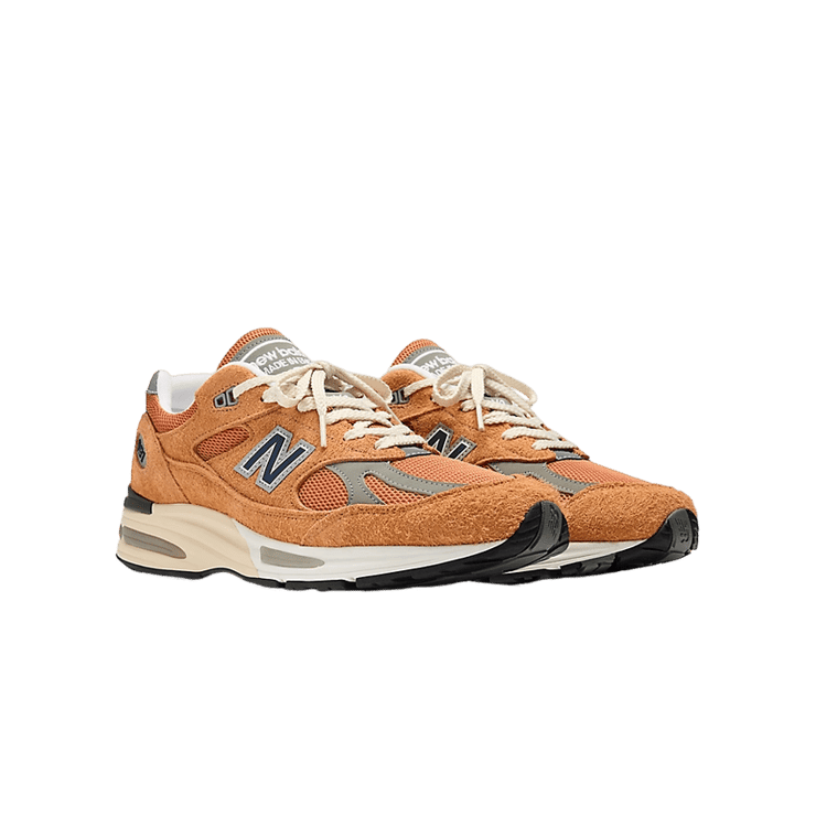 New Balance 991v2 Made in UK Gold Earth Angle 2