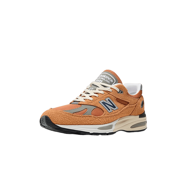 New Balance 991v2 Made in UK Gold Earth Angle 7
