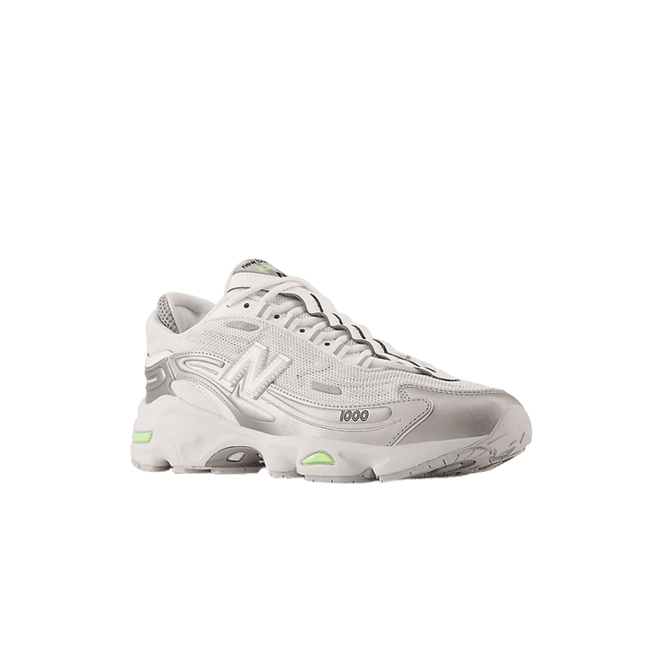 New Balance 1000 White Silver Mint Flash Angle 2