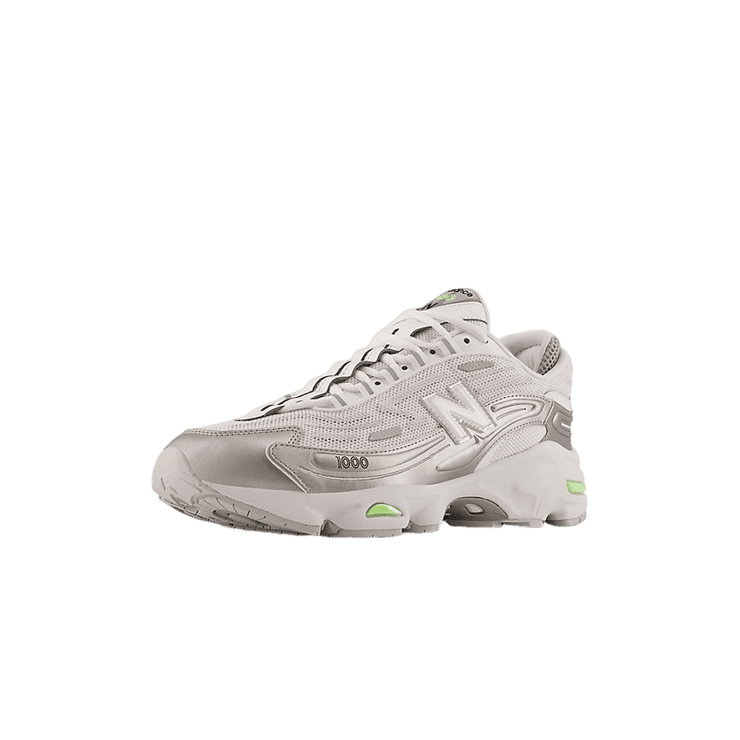 New Balance 1000 White Silver Mint Flash Angle 6