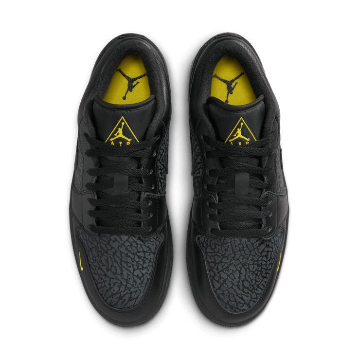 Air Jordan 1 Low Black Elephant Print Angle 5