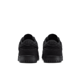 Nike Dunk Low Triple Black Suede Angle 3
