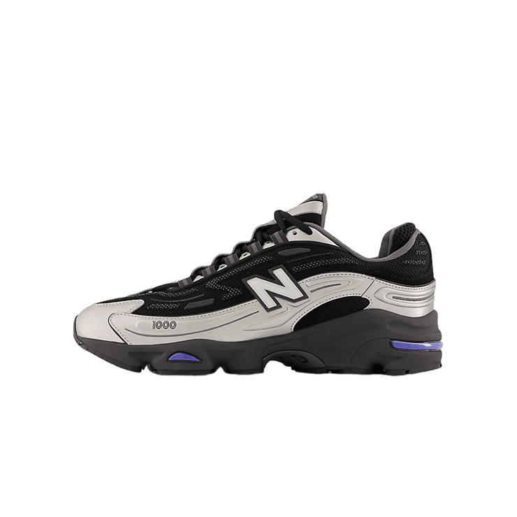 New Balance 1000 Black Silver Angle 4
