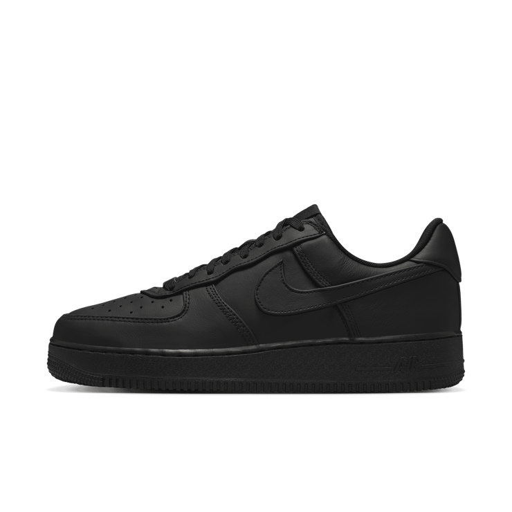 Nike Air Force 1 Low Retro Premium Triple Black Angle 4