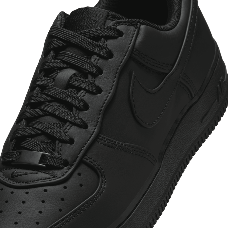 Nike Air Force 1 Low Retro Premium Triple Black Angle 22