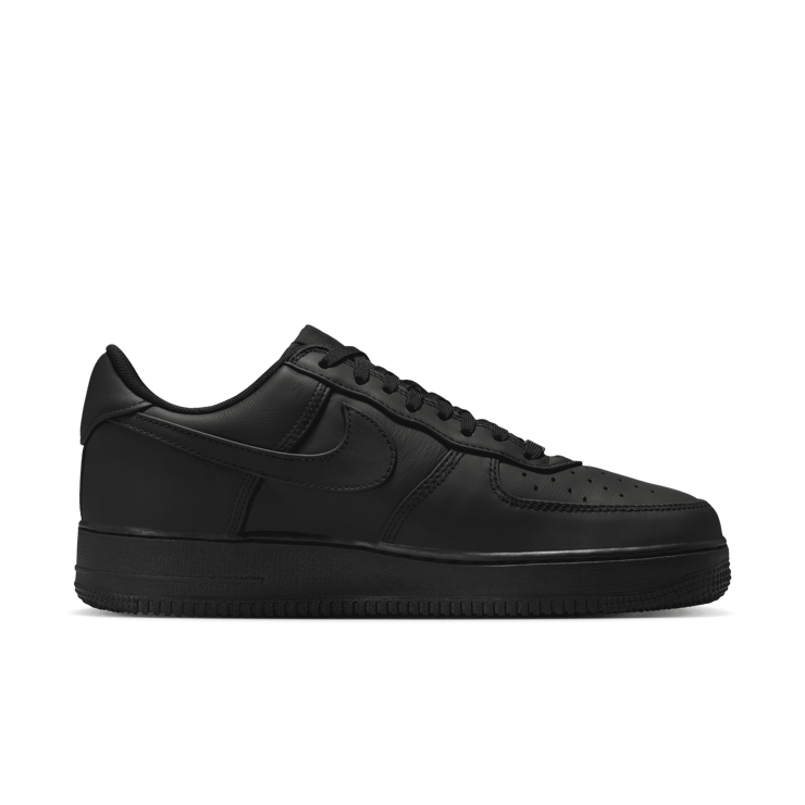Nike Air Force 1 Low Retro Premium Triple Black Angle 6