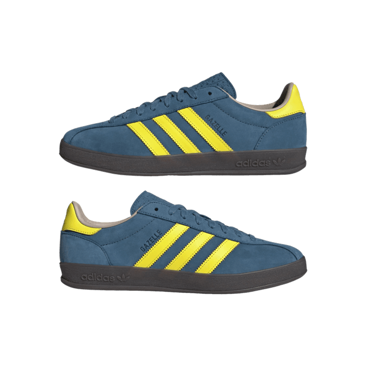 adidas Gazelle Indoor Pro Shocking Yellow Charcoal Angle 8