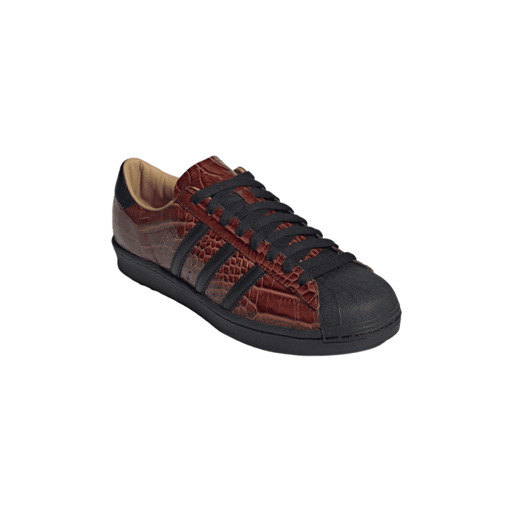 adidas Superstar Vintage Croc Fox Brown Angle 4