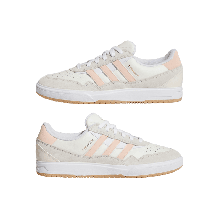 adidas Tyshawn II White Powder Coral Angle 8