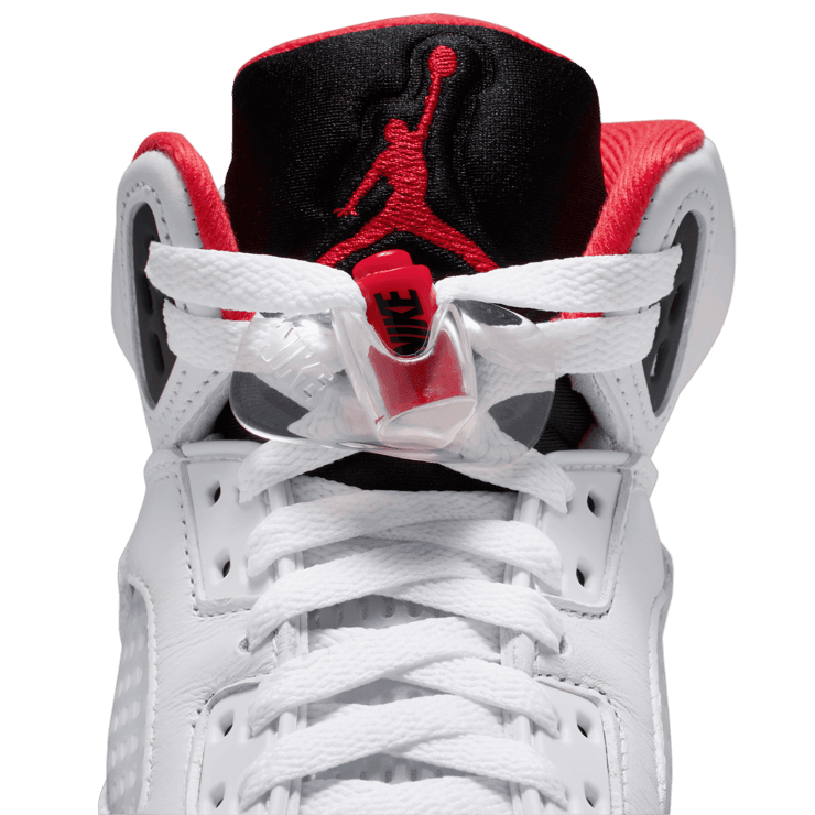 Air Jordan 5 Retro Fire Red Black Tongue (GS) Angle 6